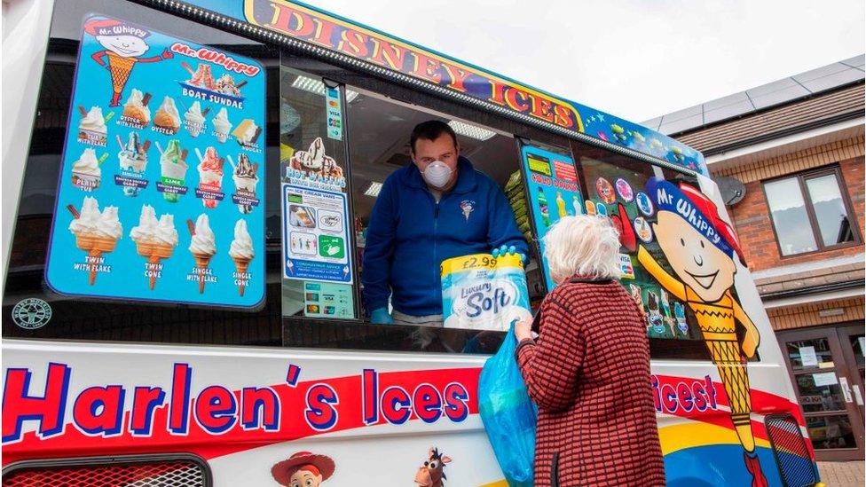 converted ice cream van