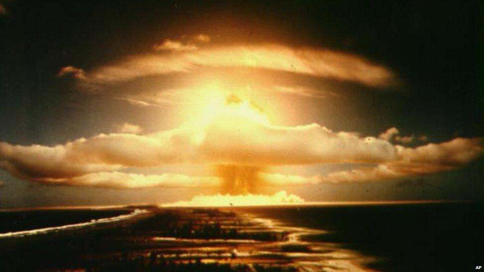 Nuclear mushroom cloud - file pic