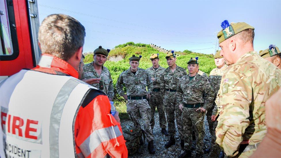 Soldiers from 4th Battalion Royal Regiment Scotland