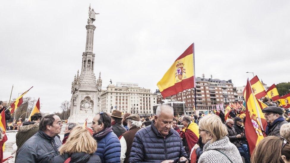 Colon square in Madrid