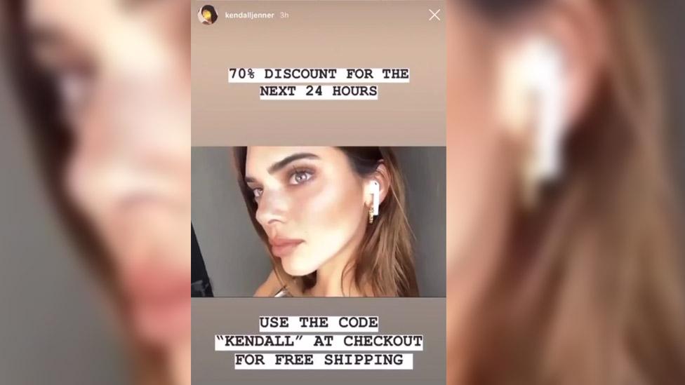 Kendall Jenner promotion