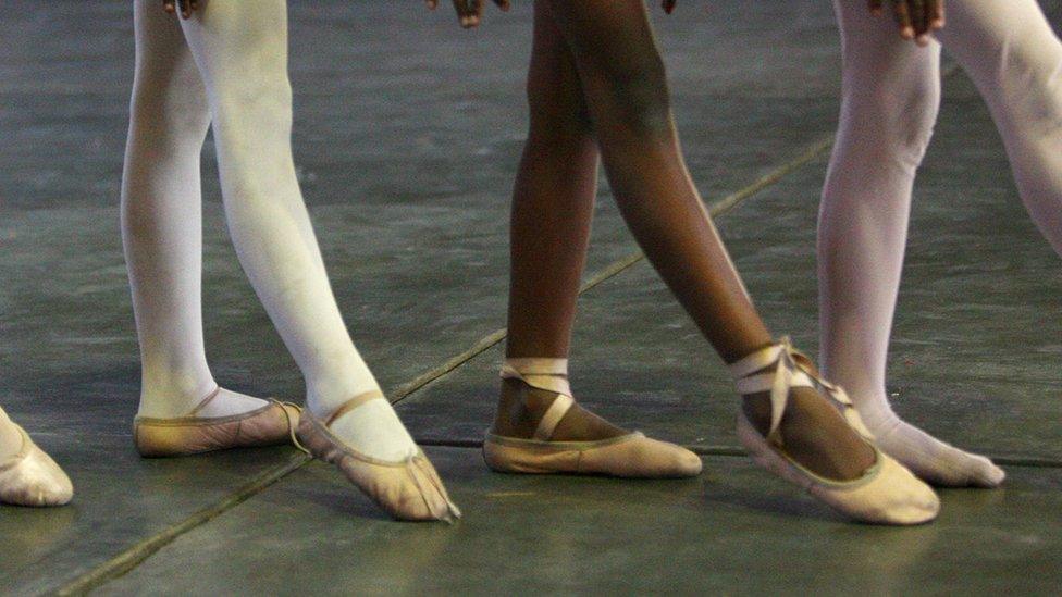 Ballet dancers in a studio