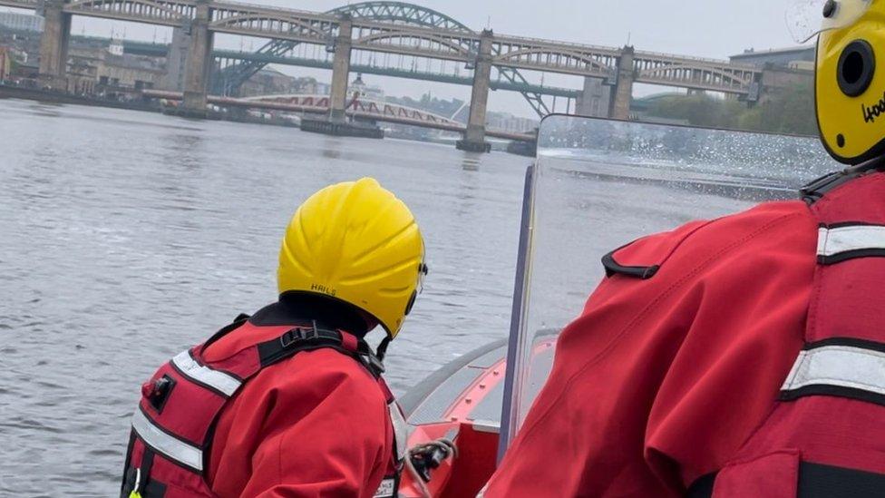 TWFRS Fire boat on the River Tyne