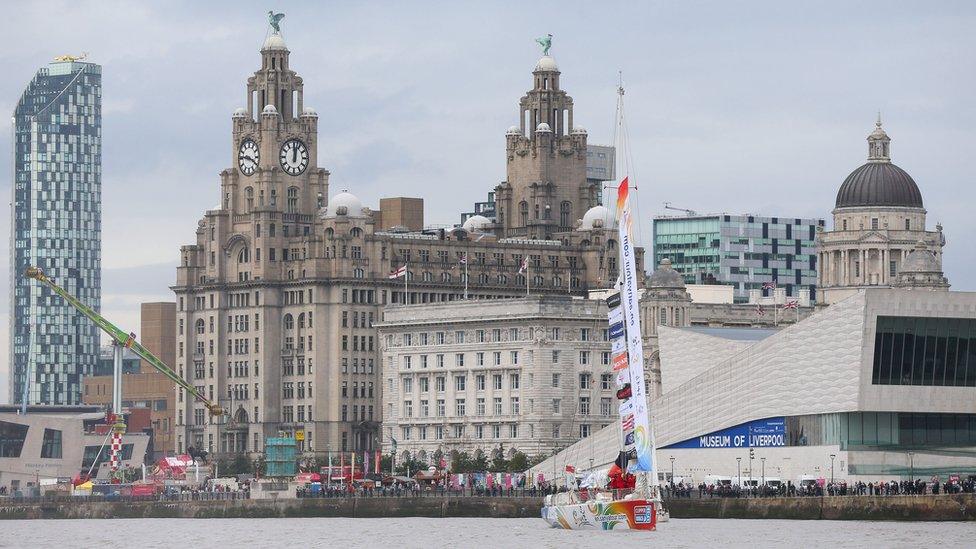 clipper near Liverpool docks