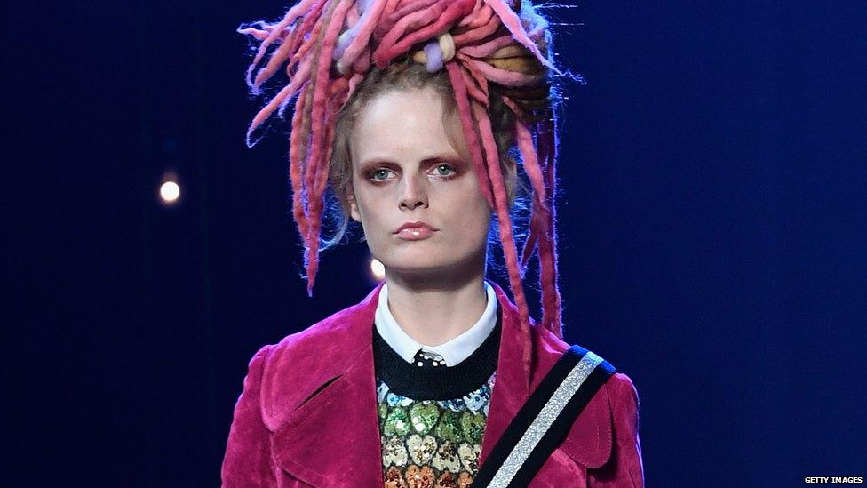 Hanne Gaby Odiele on the catwalk