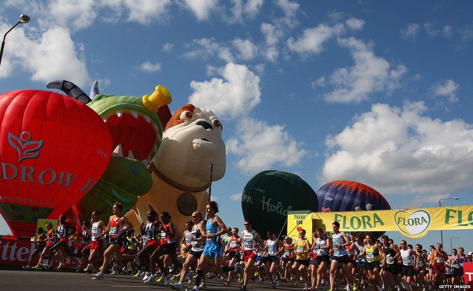 London marathon start