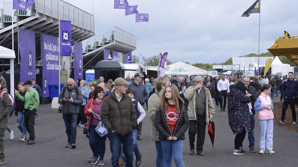 People attending the Balmoral Show