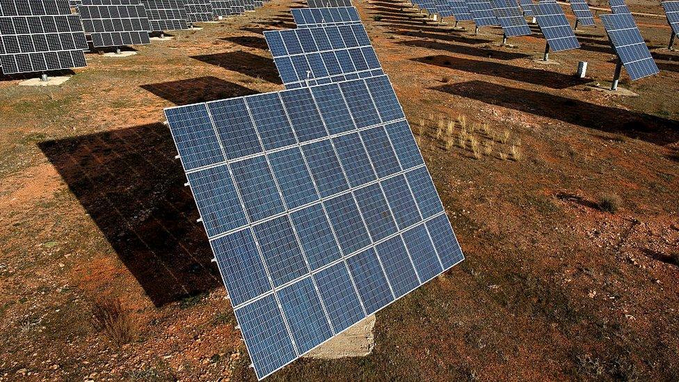 Solar panels in Spain