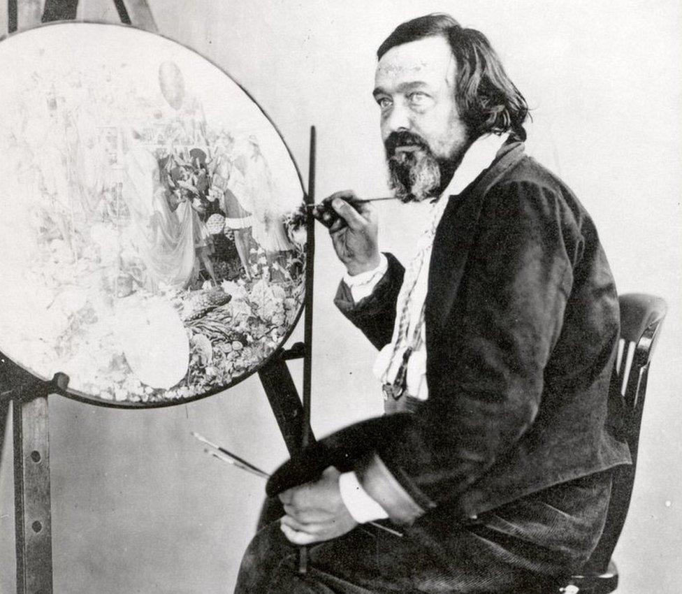 1857 portrait of Richard Dadd by Victorian photographer Henry Hering