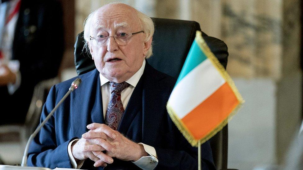 Irish President Michael D Higgins