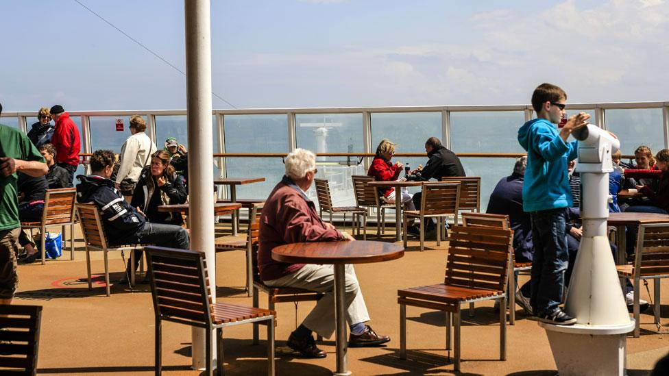 Ferry deck