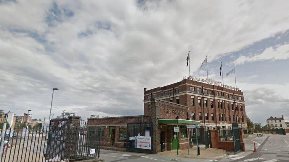 The Tetley building on the former brewery site