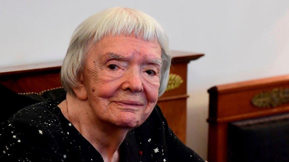 In this file photo taken on May 30, 2016 Russian human rights activist Lyudmila Alexeyeva looks on