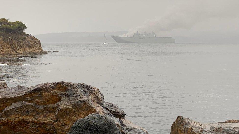 HMAS Adelaide in Eden, New South Wales