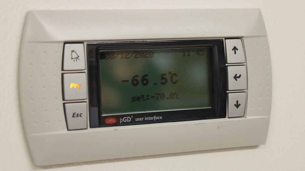 Temperature reads -66.5C