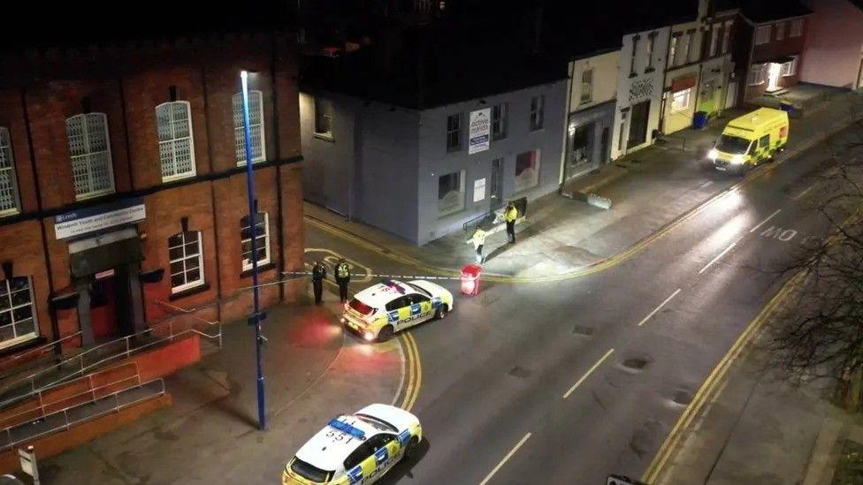 Smithson Street in Rothwell, following the death of Paul Davinson