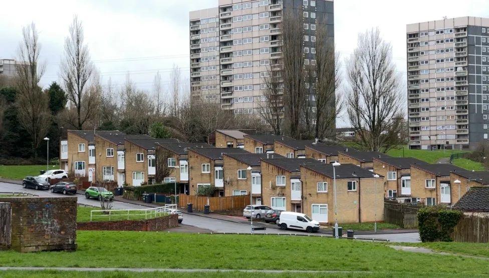 The towerblocks in Druids Heath