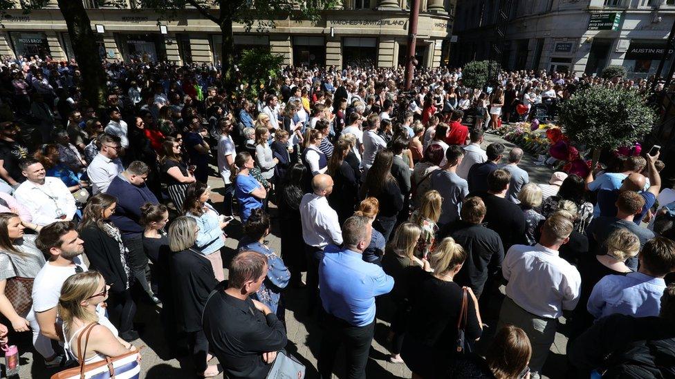 Crowd in St Ann's Square