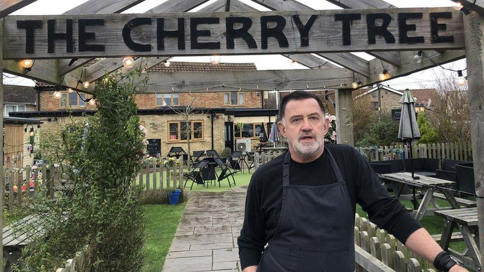 Chris Taylor, owner of the Cherry Tree pub in Haddenham