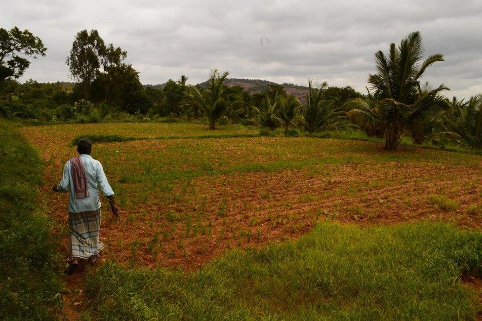 Shekar Gowda, a farmer in Melkote