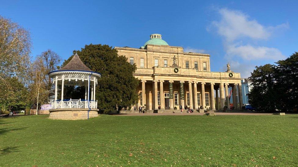 An outside shot of the Pittville Pump Room