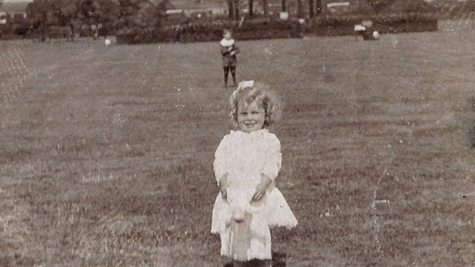 Mrs Hodnett as a child