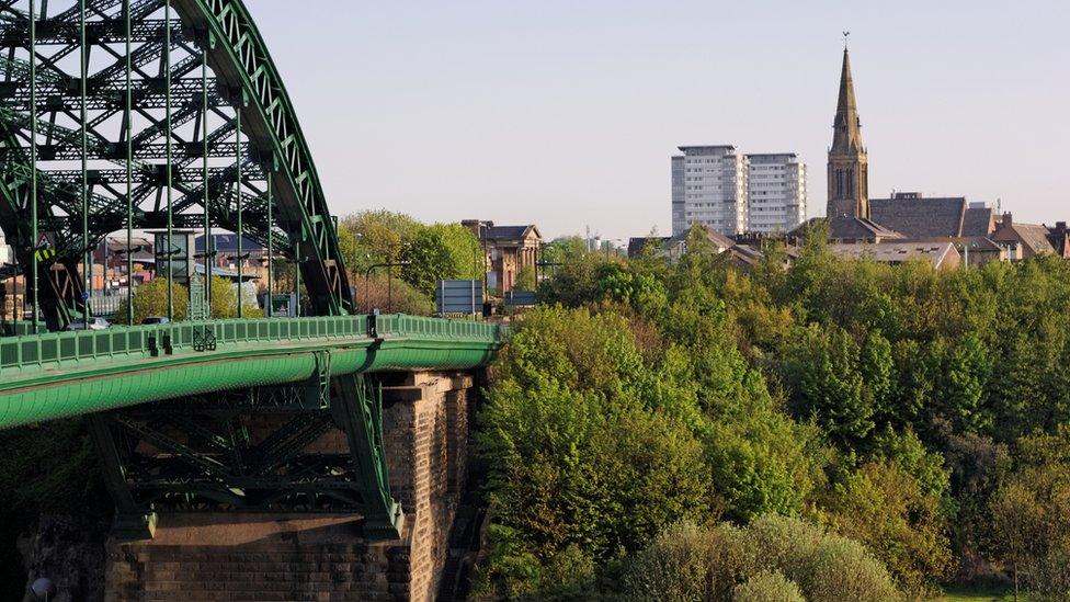 Sunderland's Monkwearmouth Bridge