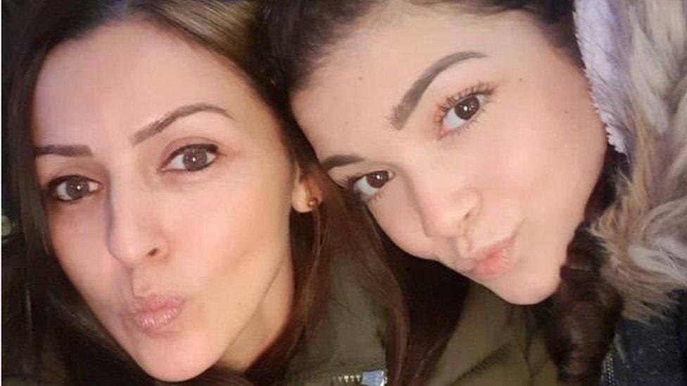 Giselle Marimon-Herrera and her daughter Allison