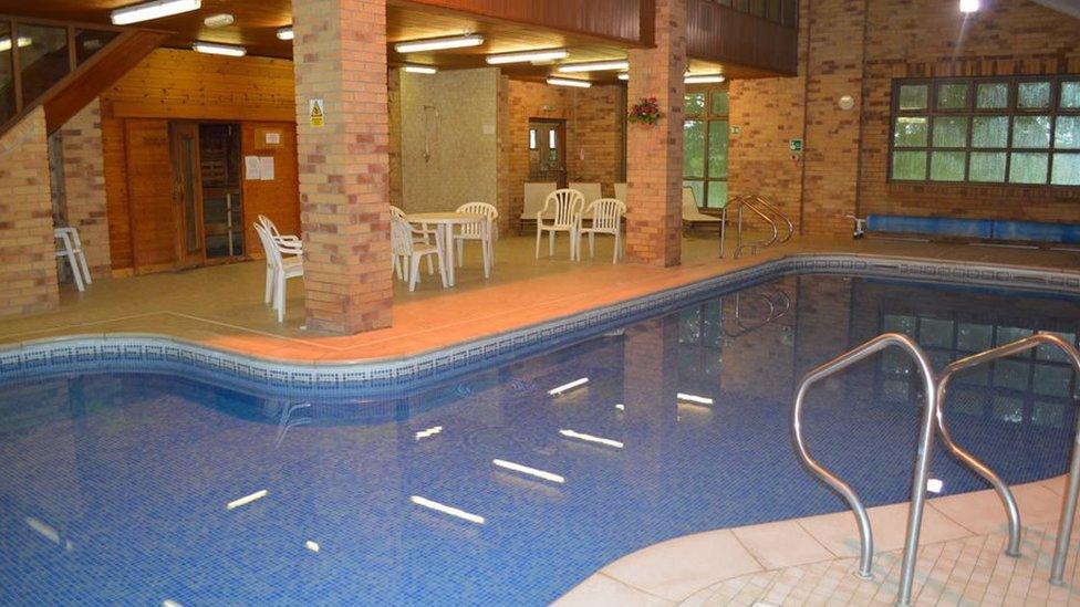 Swimming pool at Knockerdown Cottages