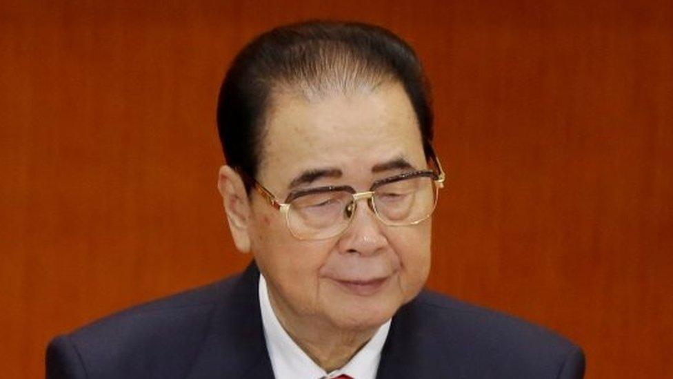 File photo: Former Chinese Premier Li Peng attends the opening session of the 18th National Congress of the Communist Party of China at the Great Hall of the People in Beijing, China 8 November 2012.