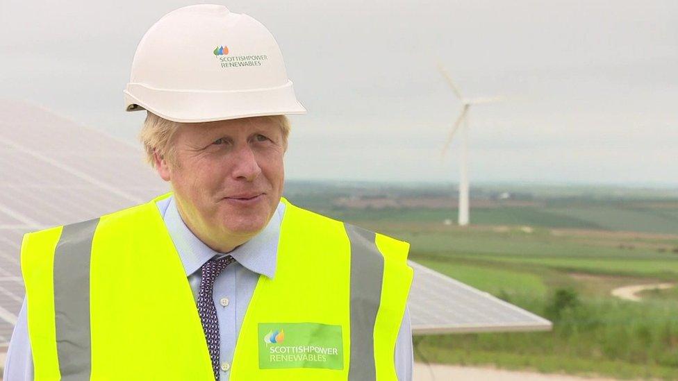 Boris Johnson in Cornwall on 9 June 2021