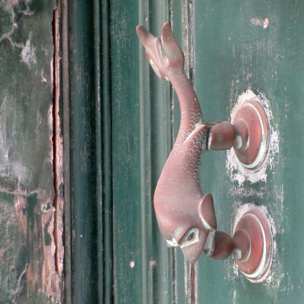 Dolphin doorknocker