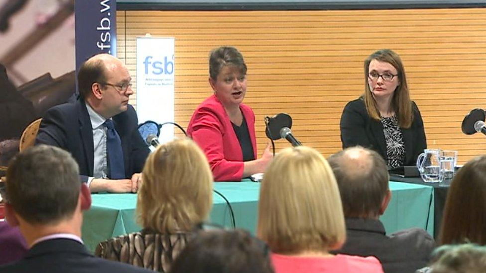 Mark Reckless, Leanne Wood and Kirsty Williams