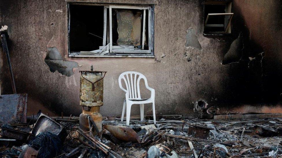 destroyed home kfar aza