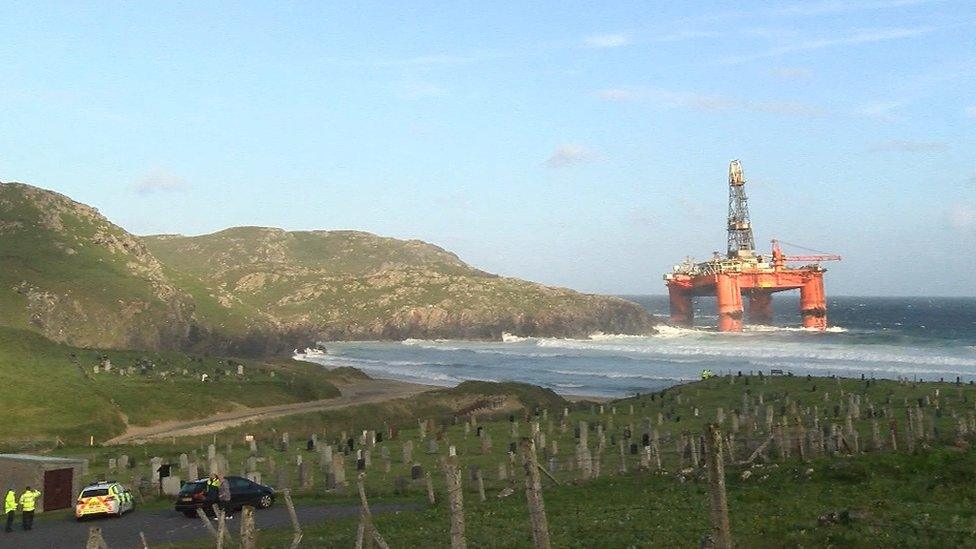 Transocean Winner at Dalmore beach