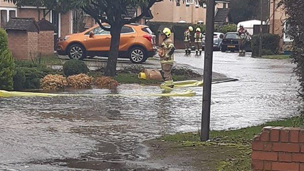 Flooding in Milton Keynes.