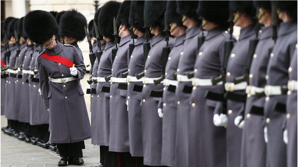 Scots Guards on parade in London