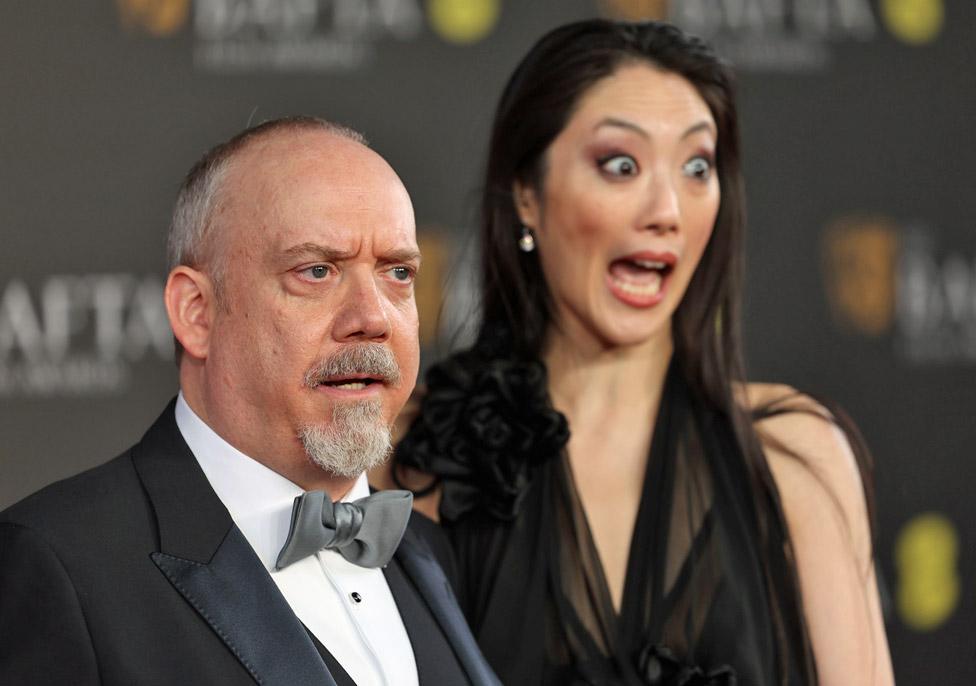 Paul Giamatti and Clara Wong