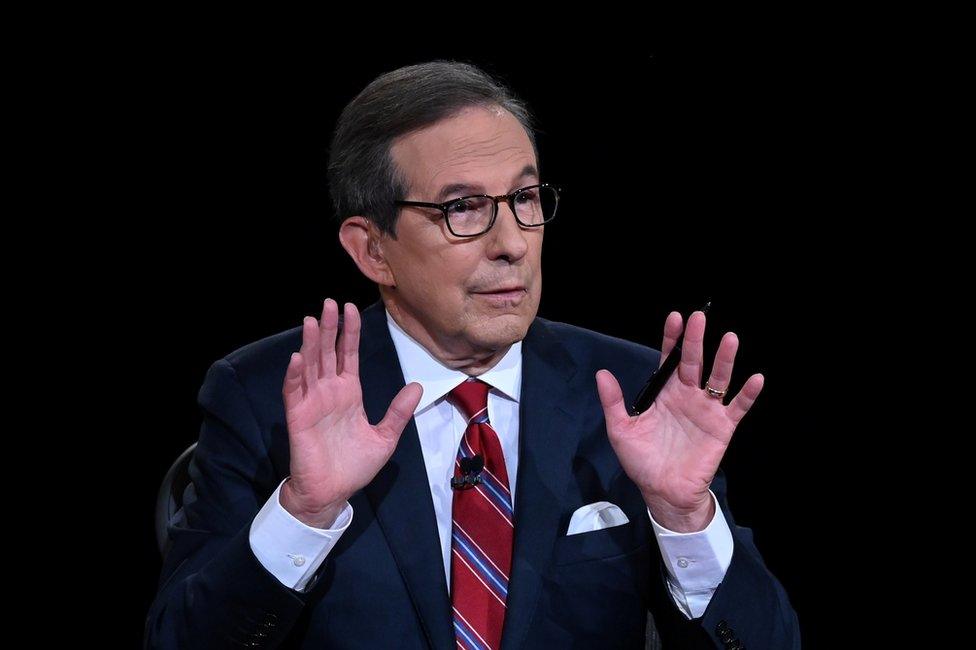 Debate moderator and Fox News anchor Chris Wallace