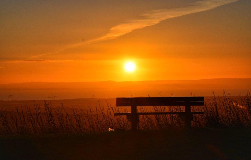 Please find attached some photos from a walk up the East Lomond this morning to capture the first sunrise of the New Year.