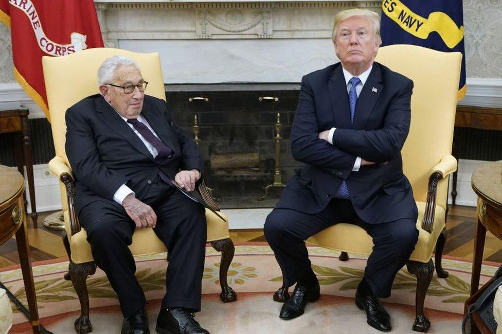 Henry Kissinger and Donald Trump