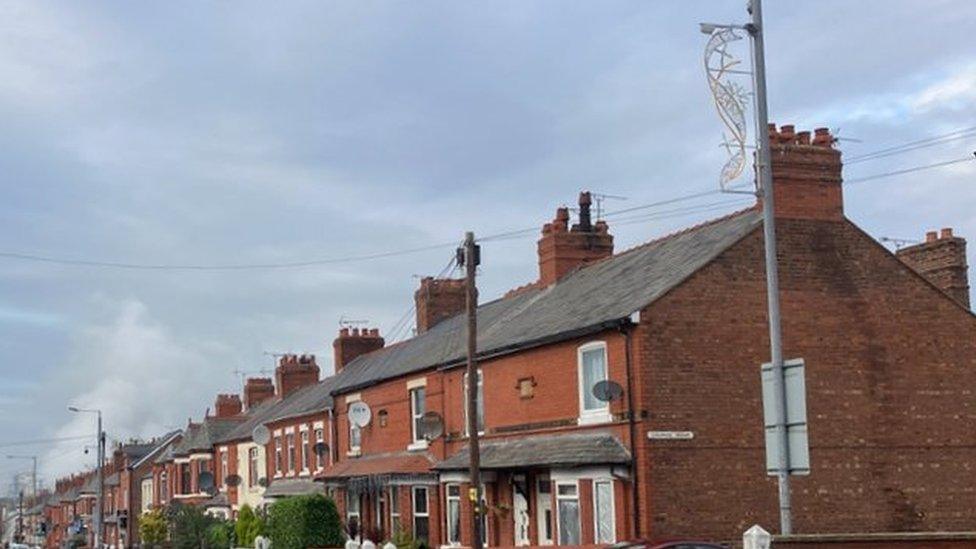 Christmas lights in Connah's Quay