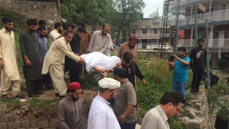 Maria Sadaqat was buried on Wednesday