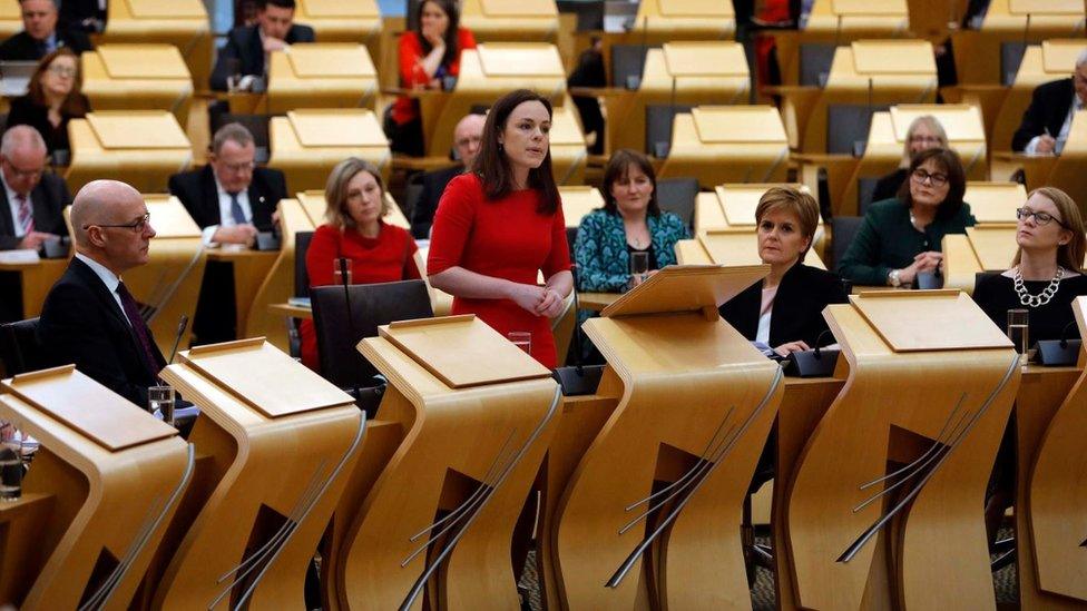 Kate Forbes in parliament