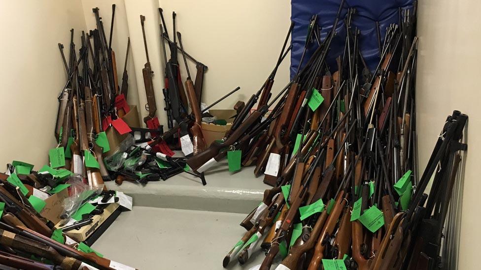 Thousands of air weapons handed in across Scotland - BBC News