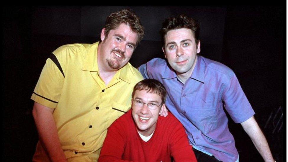 Phill Jupitus, Mark Lemarr and Sean Hughes