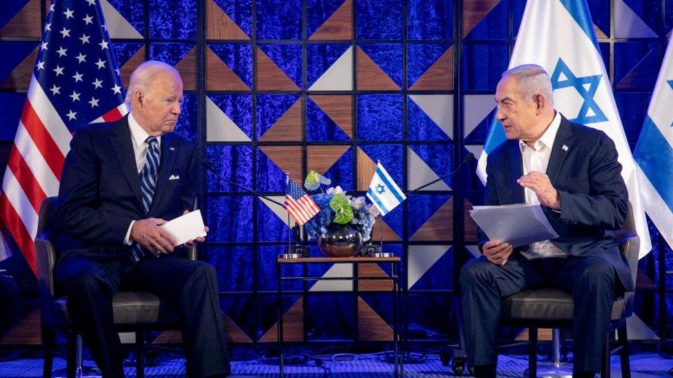 Joe Biden and Benjamin Netanyahu