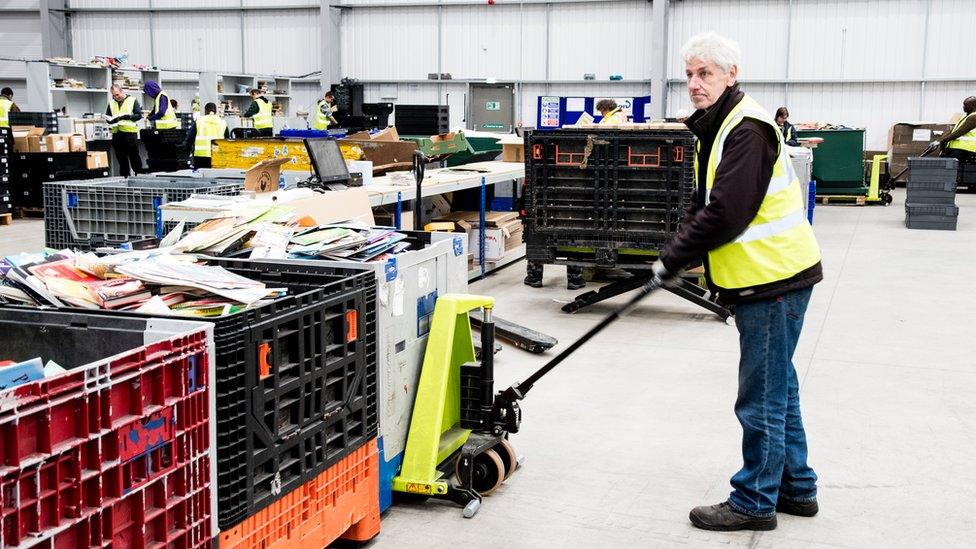 Inside Coventry warehouse of World of Books