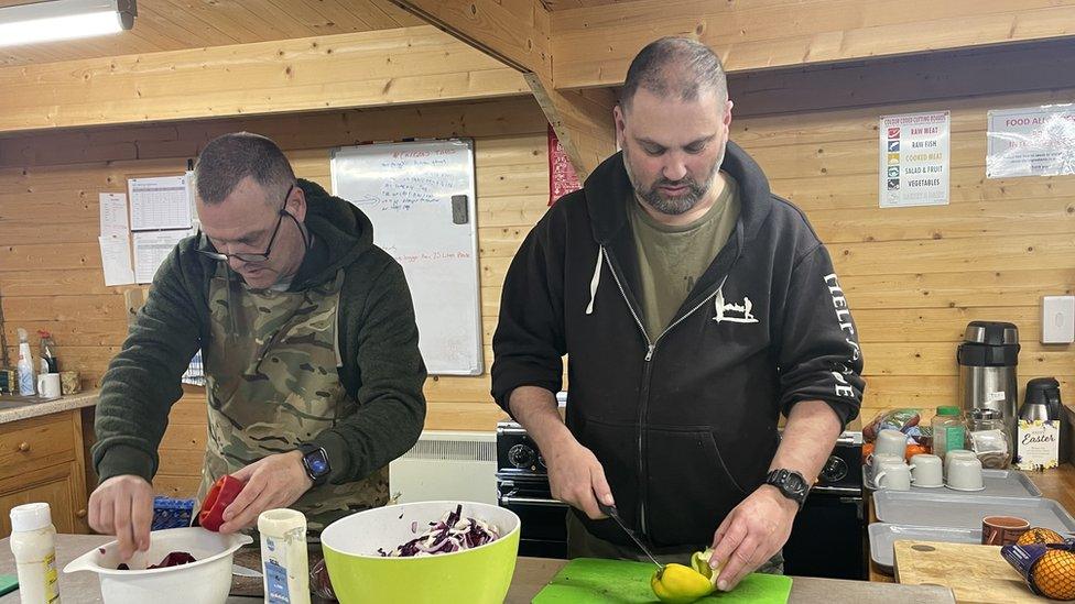 Philip Beckinsale in the kitchen