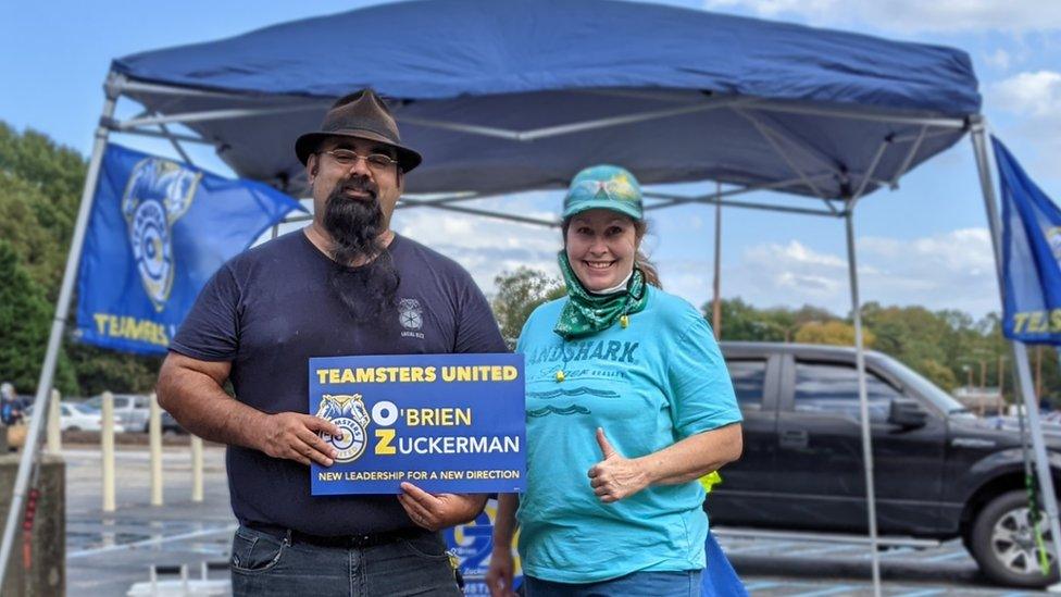 Paul Trujillo (left) voted for "change" when he supported Sean O'Brien's campaign last year